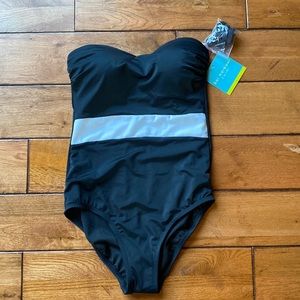NWT One Piece Black Swimsuit Size 8